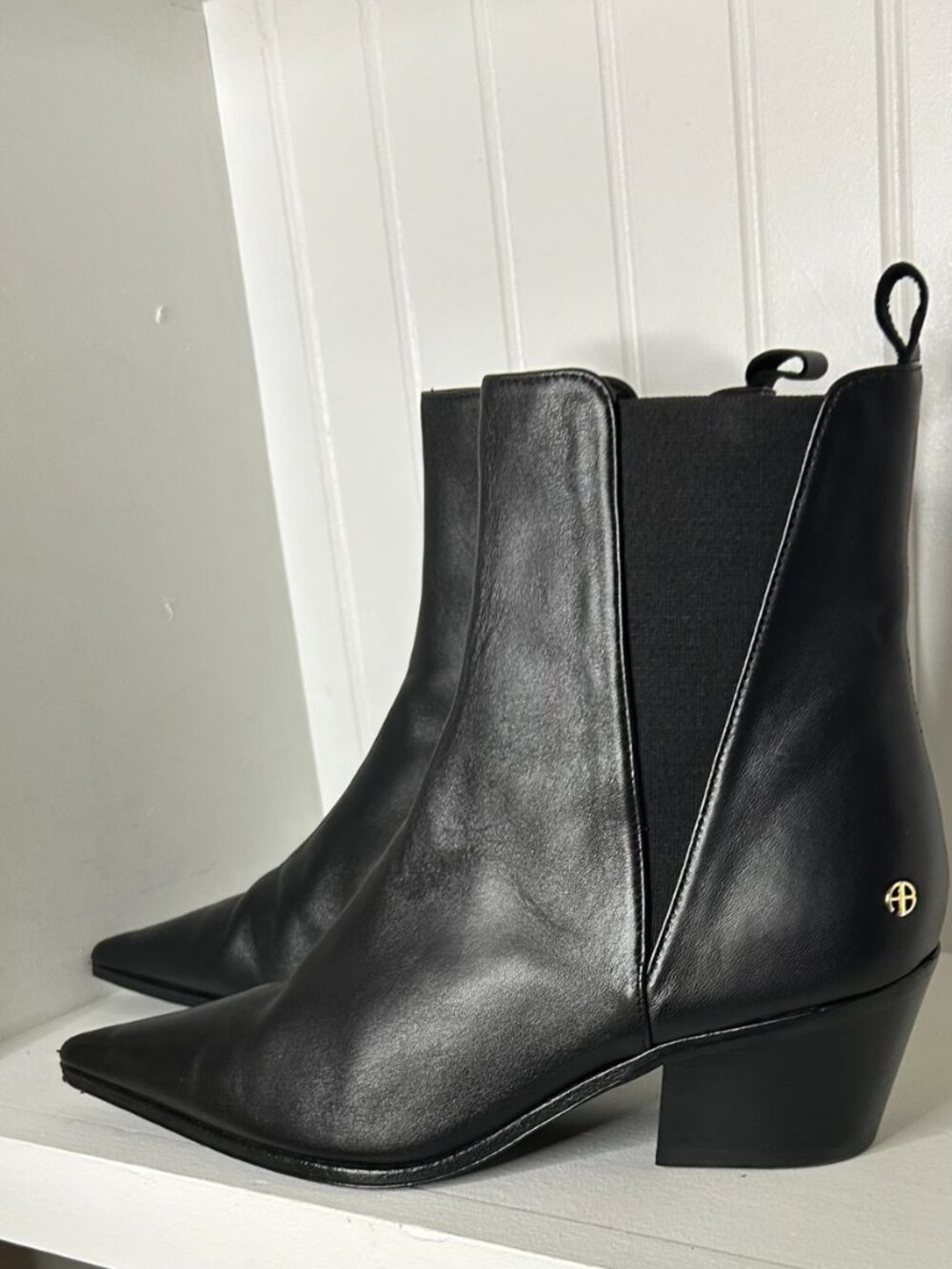 Anine Bing Leather Chelsea Boots Women's Size: 9 | IT 39